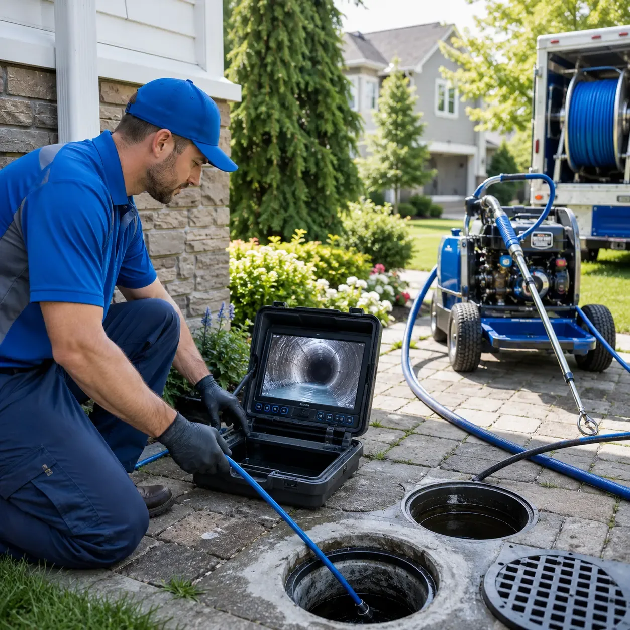Outdoor drain cleaning professionals serving Easton, CT