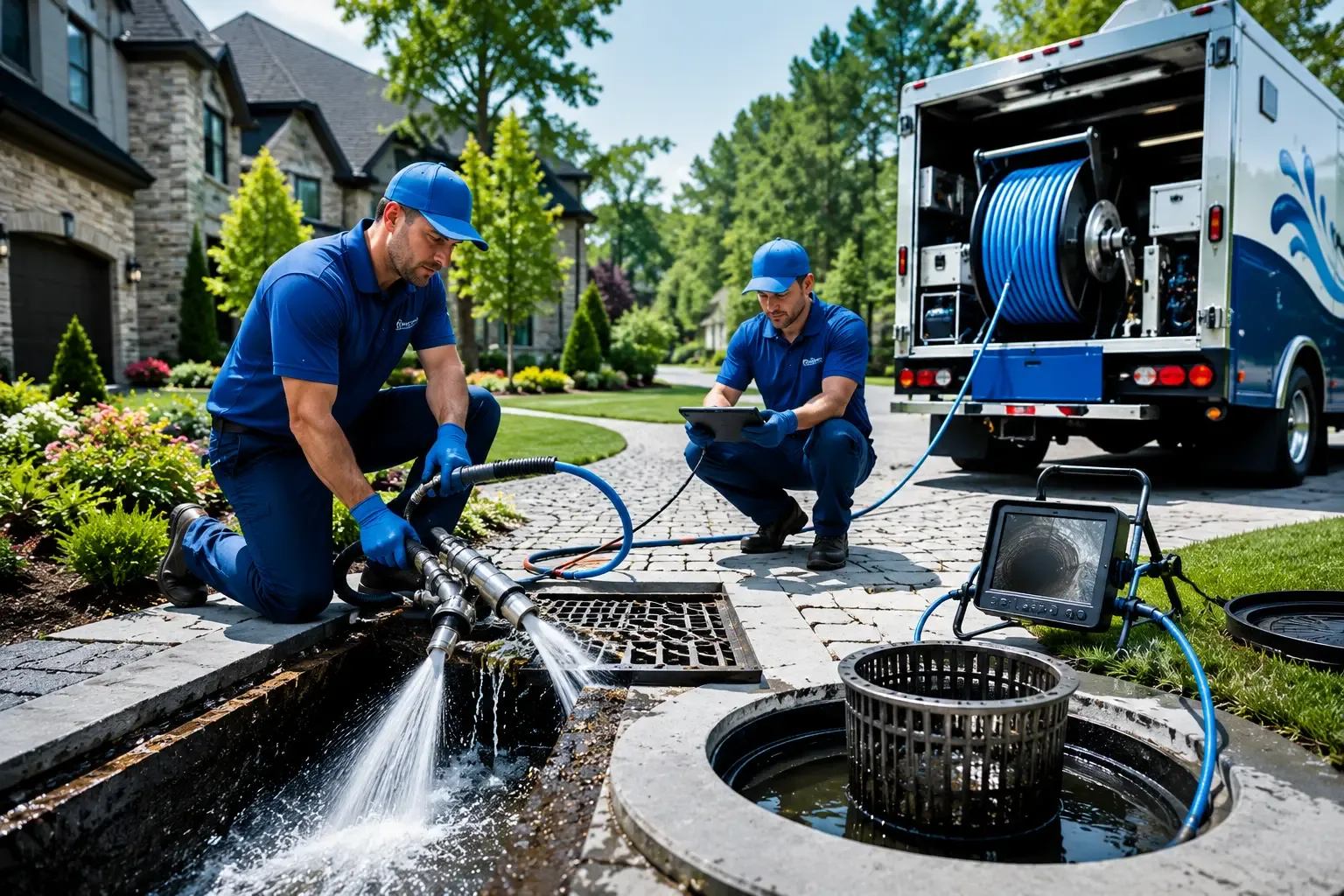Local outdoor drain cleaning professionals in Easton, CT